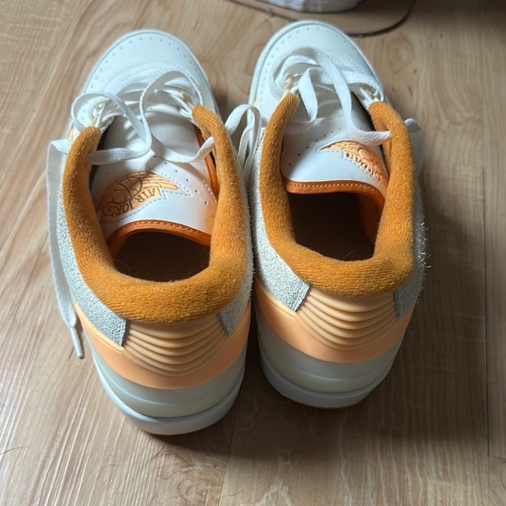 Jordan Sneakers White and Orange Accents - Picture 4 of 8